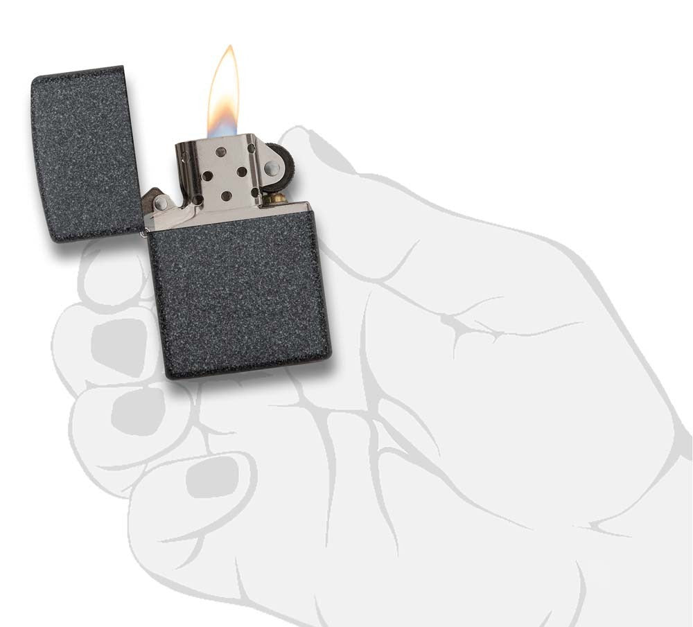 Encendedor Zippo Gris Hierro Classic Iron Stone - Cod 211
