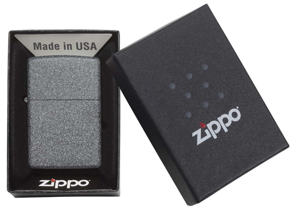 Encendedor Zippo Gris Hierro Classic Iron Stone - Cod 211