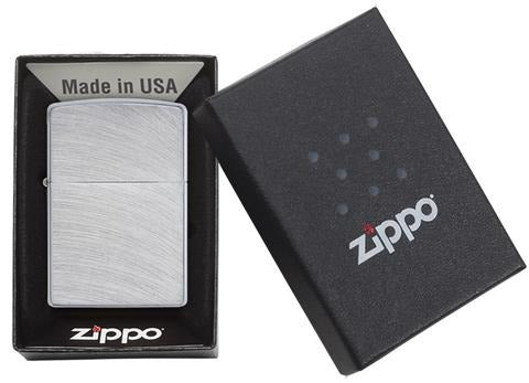 Encendedor Zippo Cromo Cepillado / Arco - Cod 24647