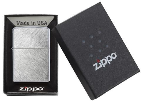 Encendedor Zippo Cromo Cepillado Diagonal - Cod 24648