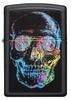 Encendedor Zippo Calavera Negro Mate - Cod 28042