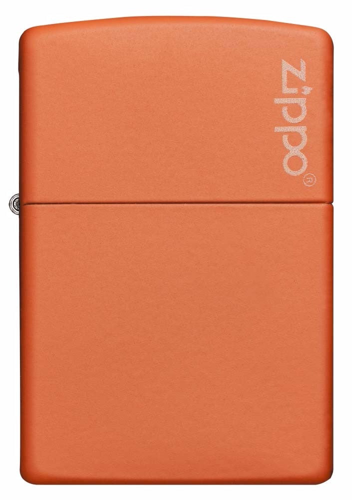 Encendedor Zippo Naranja Mate Con Logo - Cod 231zl