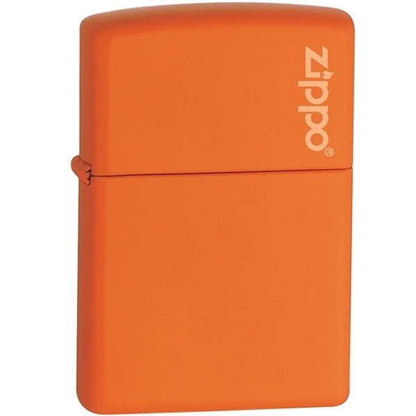 Encendedor Zippo Naranja Mate Con Logo - Cod 231zl