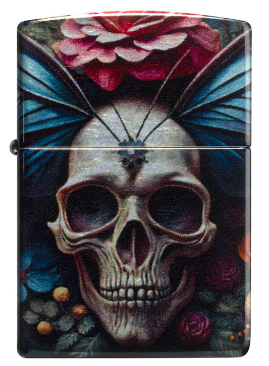 Encendedor Zippo Calavera Rosas 540 Cod 46848
