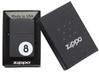 Encendedor Zippo Negro Mate Bola 8 - Cod 28432
