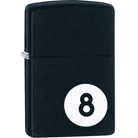 Encendedor Zippo Negro Mate Bola 8 - Cod 28432