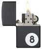 Encendedor Zippo Negro Mate Bola 8 - Cod 28432