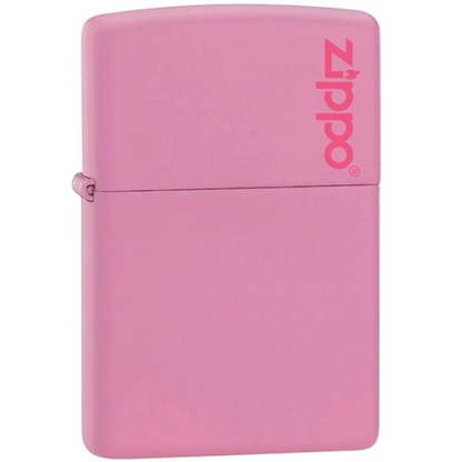 Encendedor Zippo Rosado Mate Con Logo 238ZL