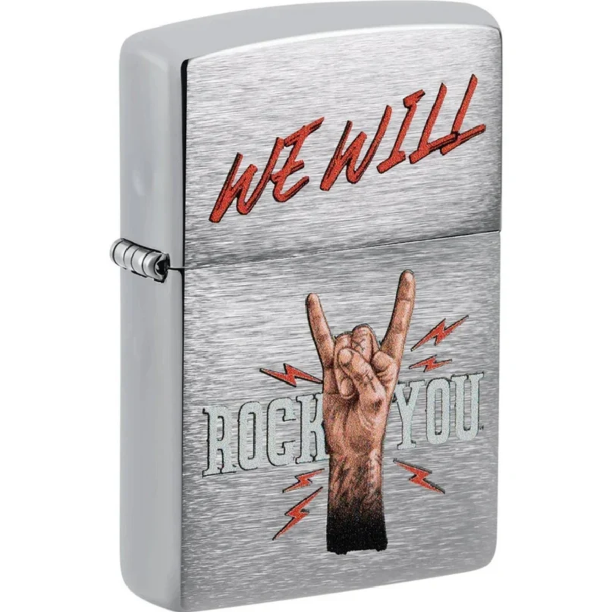 Encendedor Zippo Cromo We Will Rock You 48853