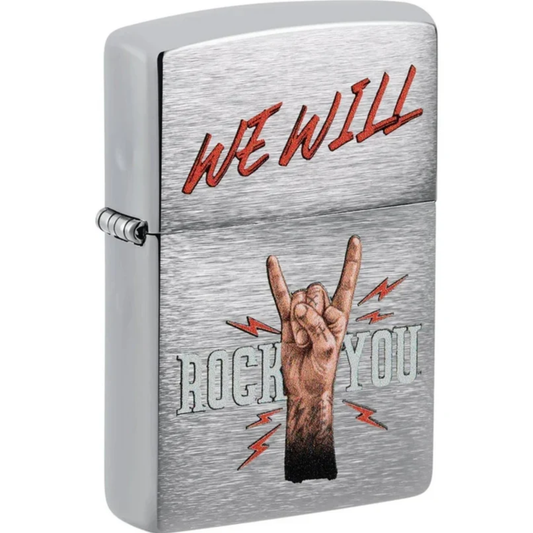 Encendedor Zippo Cromo We Will Rock You 48853