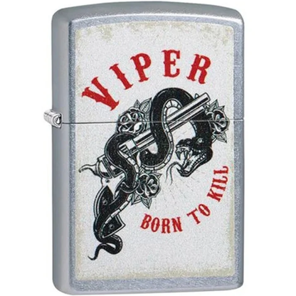 Encendedor Zippo Cromo Serpiente Born 48650