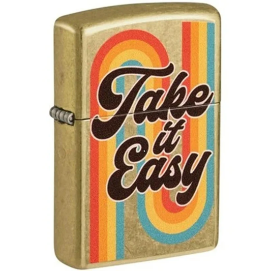 Encendedor Zippo Dorado Take It Easy 48874