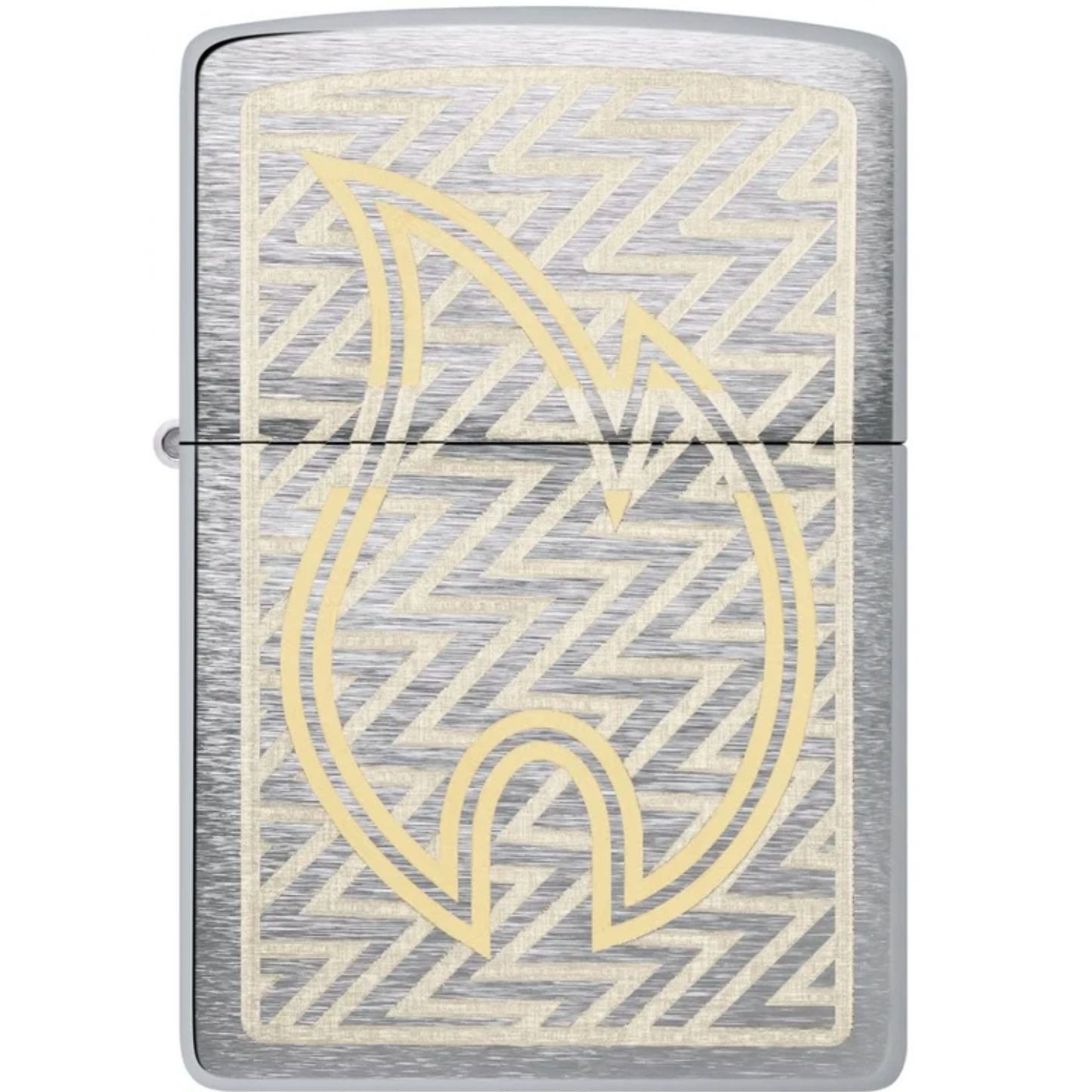Encendedor Zippo Cromo Llama Dos Tonos 48789