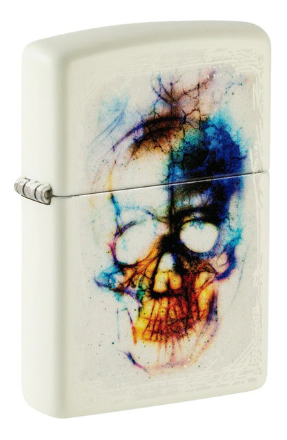 Encendedor Zippo Blanco Calavera Cod 48563