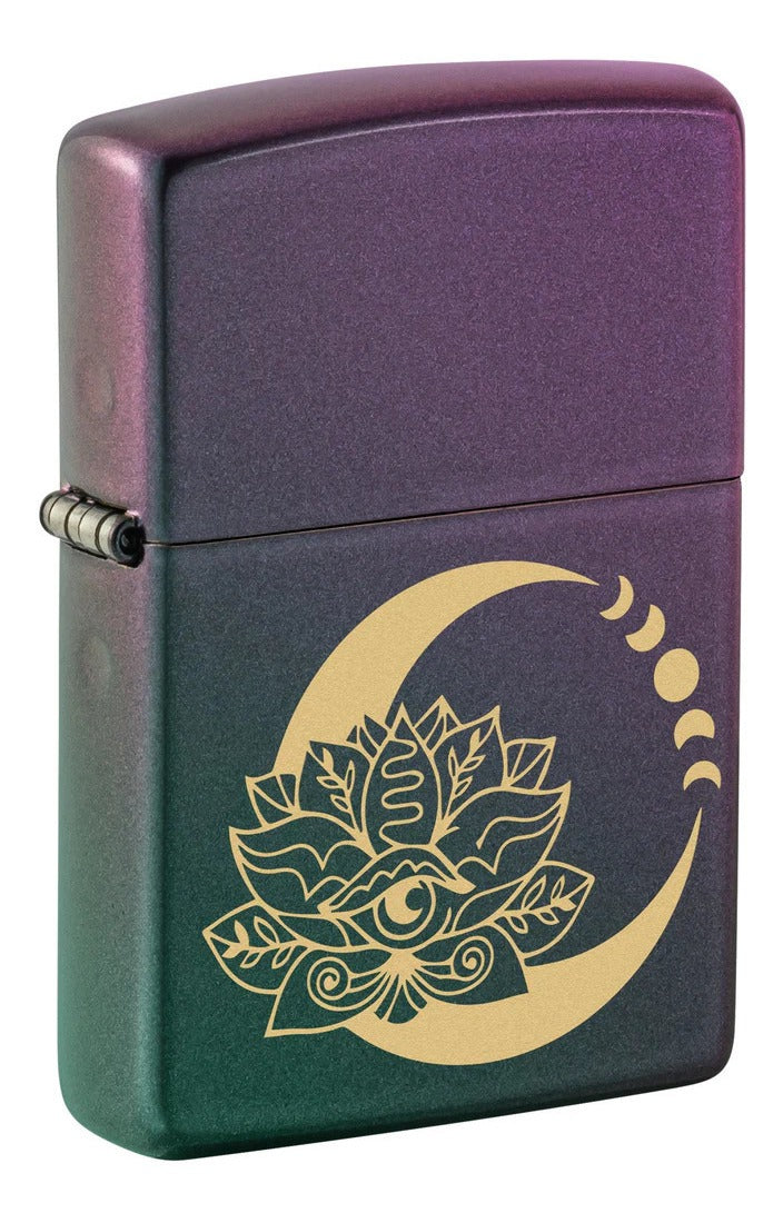 Encendedor Zippo Iridiscente Flor de Loto Cod. 48587