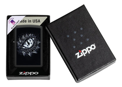 Encendedor Zippo Negro Ojo Dragón Cod 48608