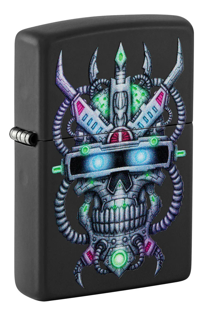 Encendedor Zippo Negro Calavera Cod 48516