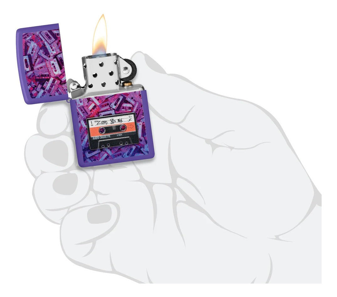 Encendedor Zippo Purpura Casete Cod 48521