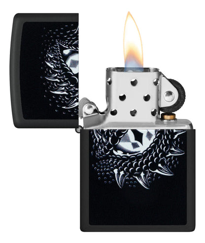 Encendedor Zippo Negro Ojo Dragón Cod 48608