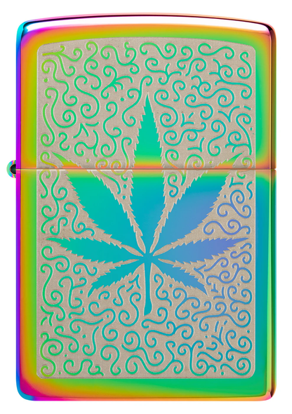 Encendedor Zippo Tornasol Hojas Cannabis Cod 48925
