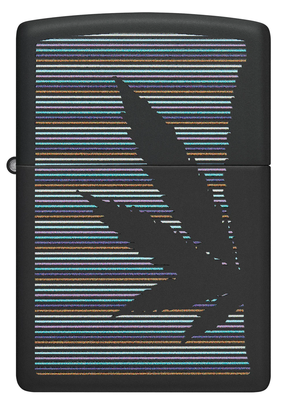 Encendedor Zippo Negro Rayas Cannabis Cod 48927
