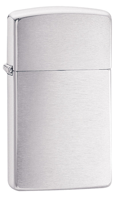 Front view of the Brushed Chrome Finish with Slim Case shot at a 3/4 angle
